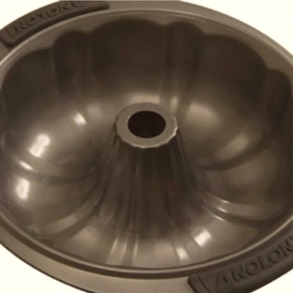 Anolon Advanced 9.5-Inch Nonstick Fluted Mold Bundt Baking Pan - Gray